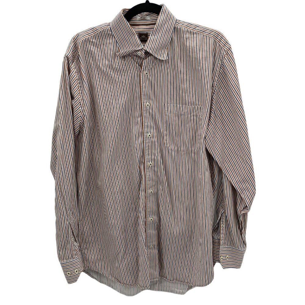 Peter Millar Cotton Button Down Long Sleeve Shirt Men's Size Large